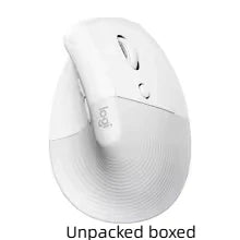Logitech Lift Vertical Mouse Ergonomic Wireless With Silent Click Bluetooth/Usb Dual Mode For Pc Laptop Tablet Wrist Pain