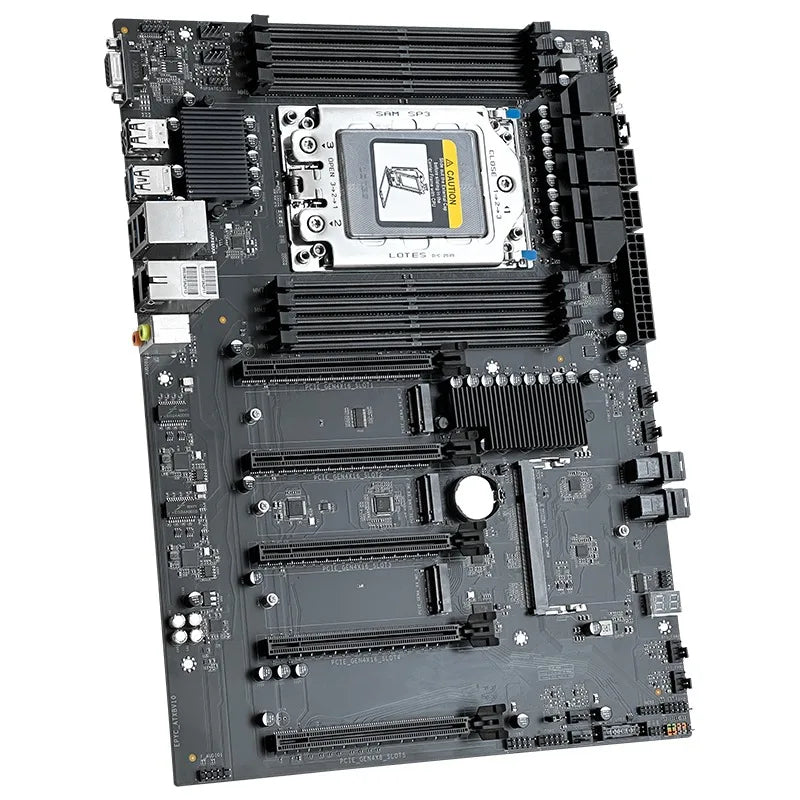 JGINYUE EPYC H13 AMD Motherboard With BMC Module Support AMD EPYC 7002/7003 Series CPU 8*DDR4 2TB Memory IPMI DUAL 2.5G Network