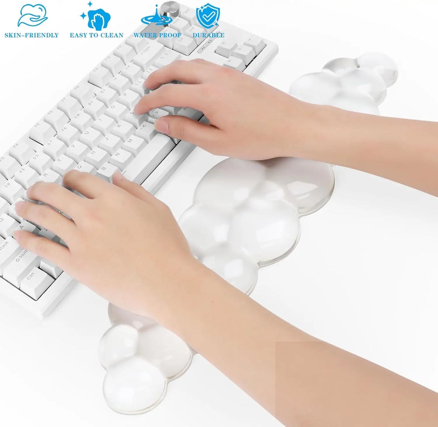 Mouse pad Wrist antislip silicone transparent Wrist brace Support Mat Memory Wrist Mouse Pad Computer Laptop keyboard Mat