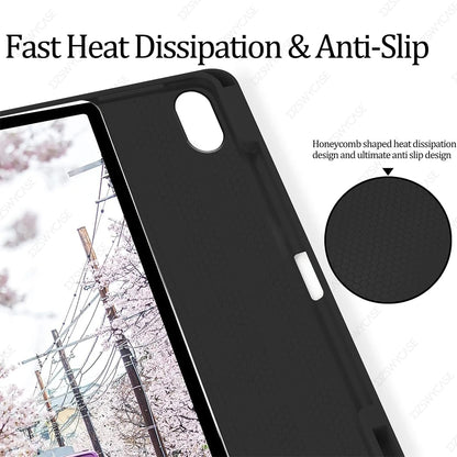 Case for iPad 10th Gen 10.9, For iPad 11th Gen A16 11 Cover, Silicone Slim Protective, with Pencil Holder, Y-Shaped Stand