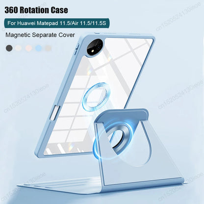 For Huawei MatePad 11.5 inch 2023 11.5S 2024 Case 360° Rotating Detachable Back Tablet Cover For HUAWEI MatePad Air 11.5" Funda