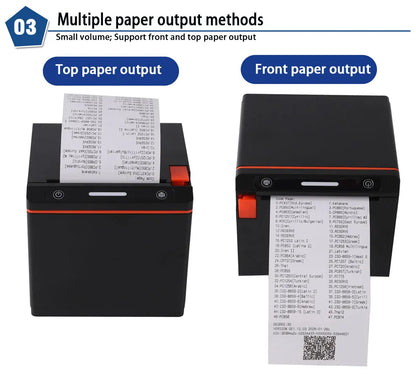 Tablets Printer Options 80mm 72Mm Print Width High Speed 260Mm/S Usb Bluetooth Lan Wi-Fi Barcode Auto Cutter