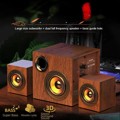 Computer Audio Full Set of Wired Outside The Loudspeaker Active Living Room Heavy Subwoofer Large Volume Professional