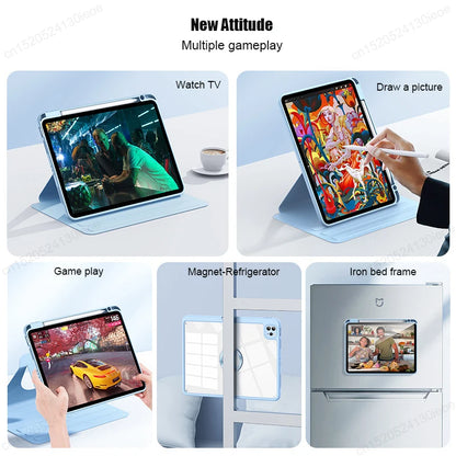 For Huawei MatePad 11.5 inch 2023 11.5S 2024 Case 360° Rotating Detachable Back Tablet Cover For HUAWEI MatePad Air 11.5" Funda