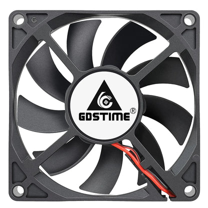 2pcs/lot Gdstime DC 5V 12V 24V 2Pin 3pin USB IDE 4Pin 80mm x 80mm x 15mm 8015 Cooler For PC Computer Case Cooling CPU Silent Fan